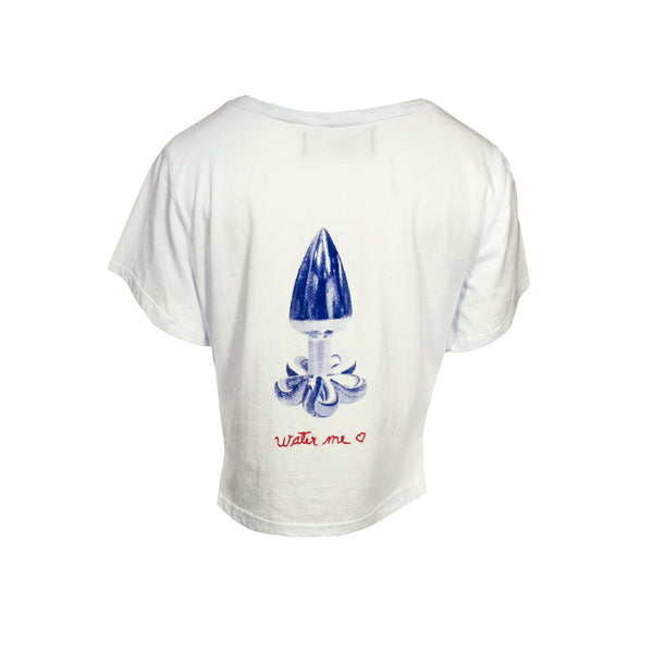 Camiseta blanca bordada