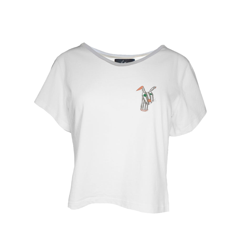 Camiseta blanca bordada