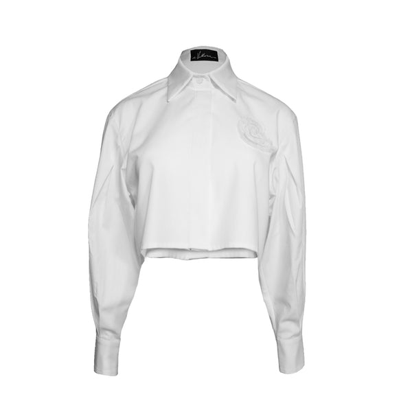Camisa blanca bordada
