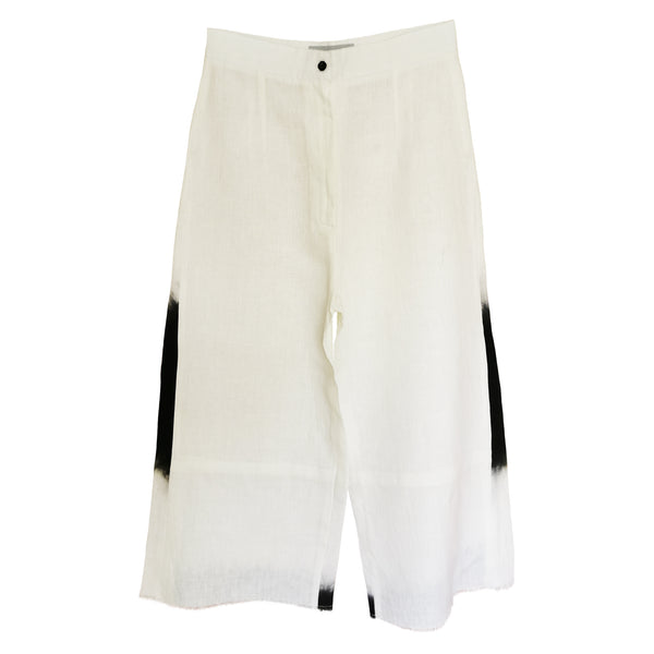 Pantalón Capri en lino teñido