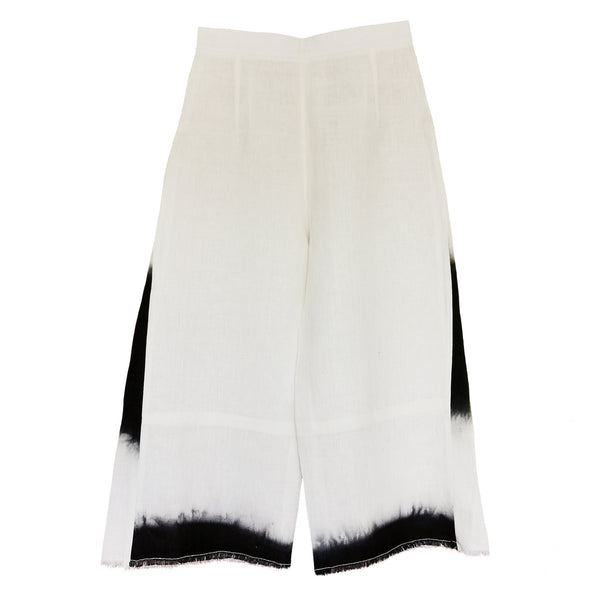 Pantalón Capri en lino teñido